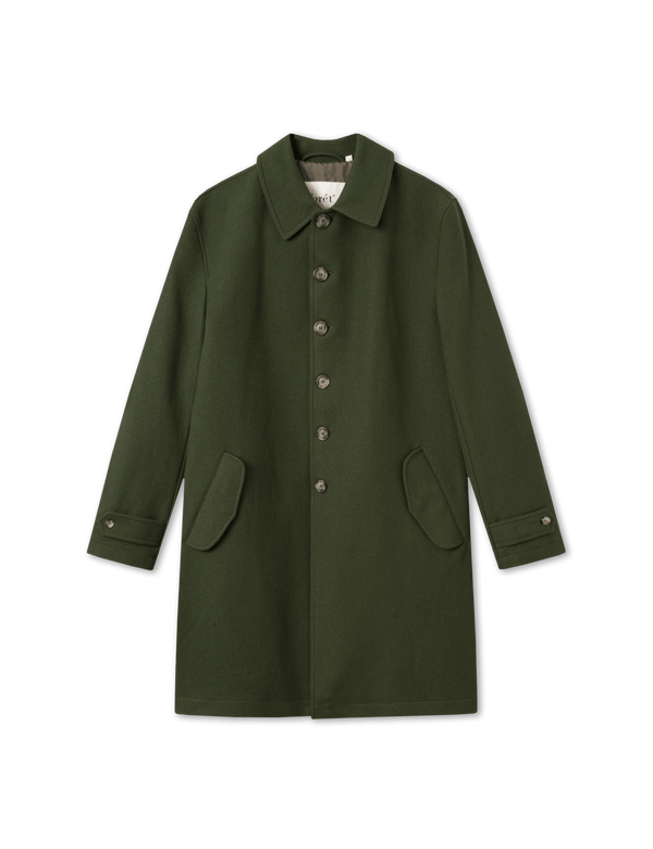 SHELTER WOOL COAT - ARMY